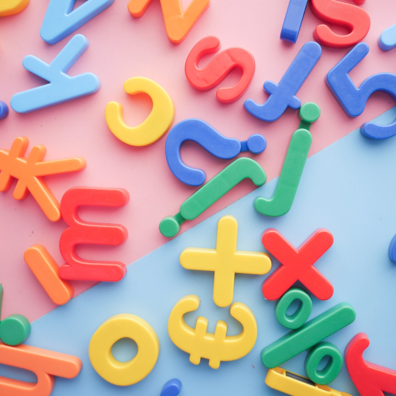 Bild I farbige Buchstaben